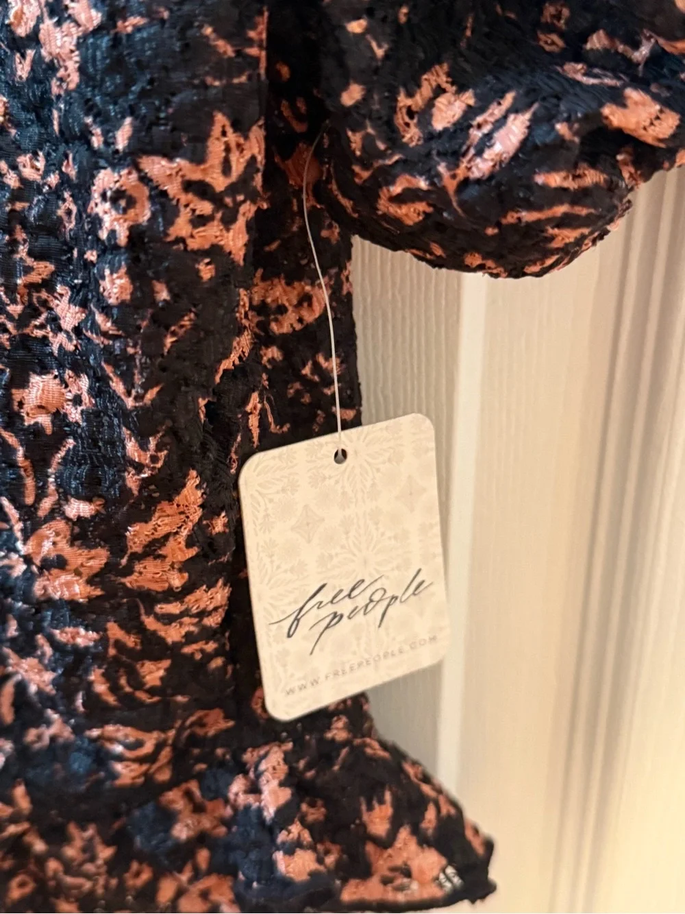 Free People Oh Baby Lace Corset Top in Black Combo